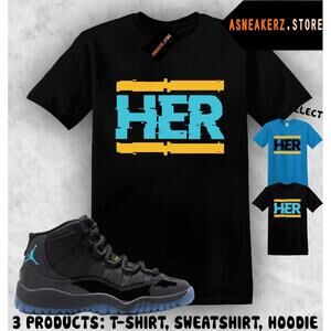 Shirt To Match Aj 11 Gamma Blue Matching Tee Her T-Shirt